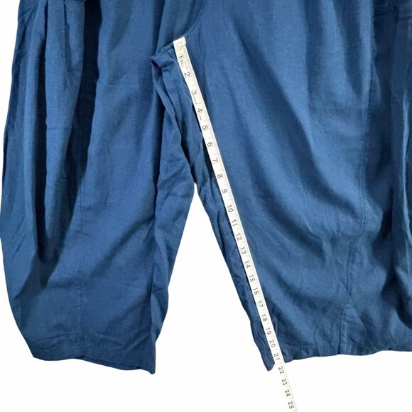 Free People Quinn Harem Pants Womens XS Blue Billowy Oversized Slouchy Boho - Picture 10 of 15
